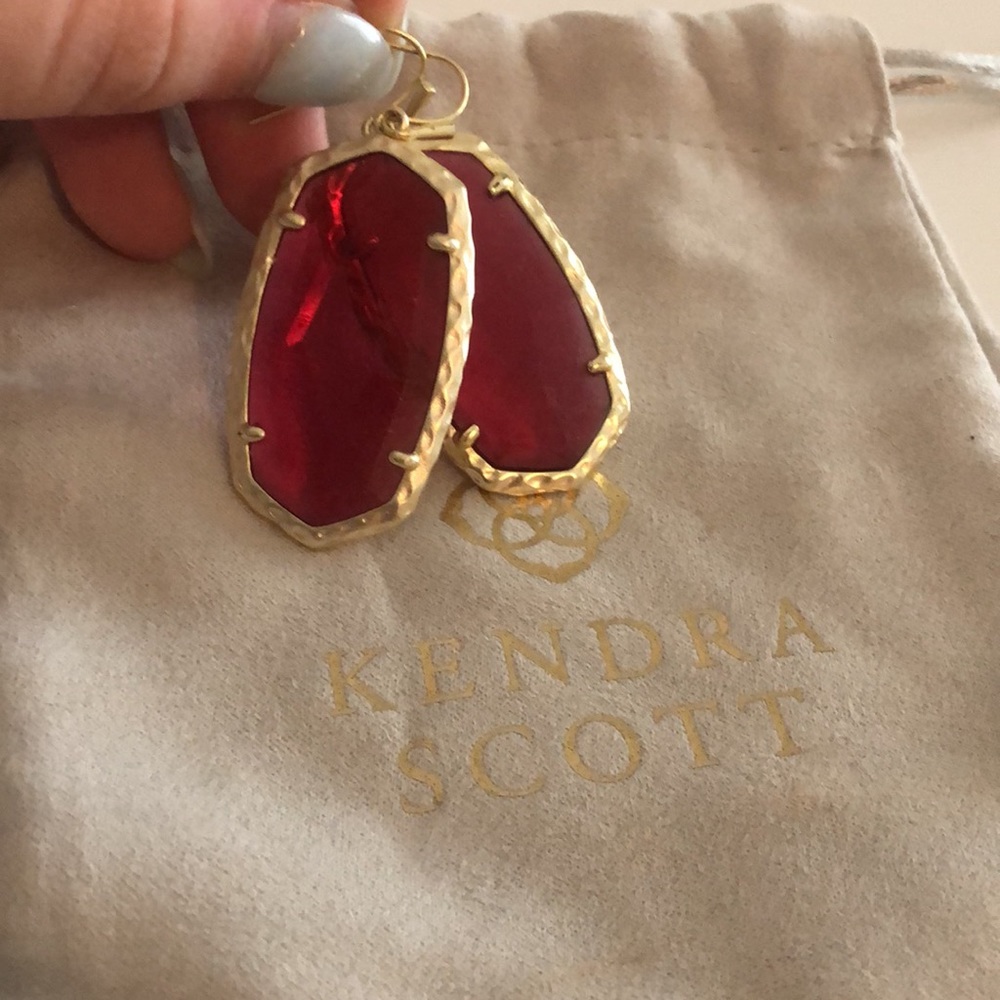 Kendra Scott Elle Drop Earrings - Ruby - image 3